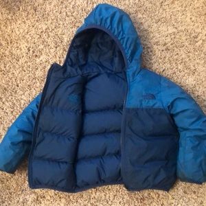 Toddler 2t boys reversible down jacket